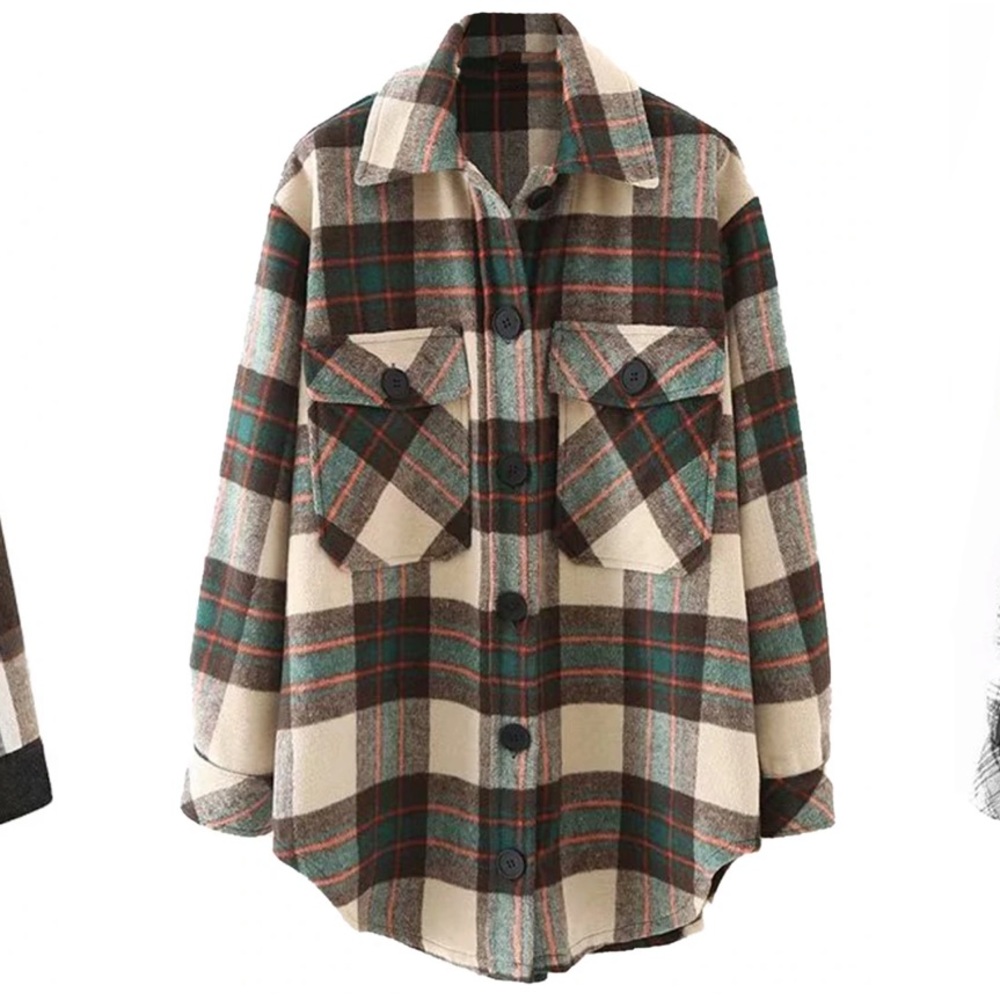 Goodnight Macaroon Thick Plaid Flannel Shirt